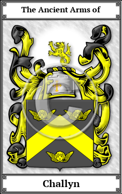 Challyn Family Crest Download (JPG) Book Plated - 600 DPI