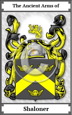 Shaloner Family Crest Download (JPG)  Book Plated - 150 DPI
