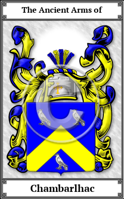 Chambarlhac Family Crest Download (JPG)  Book Plated - 150 DPI