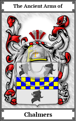 Chalmers Family Crest Download (JPG) Book Plated - 600 DPI