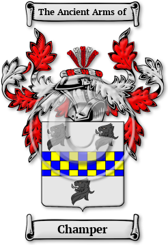 Champer Family Crest Download (jpg) Legacy Series - 150 DPI