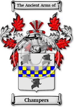 Champers Family Crest Download (jpg) Legacy Series - 150 DPI