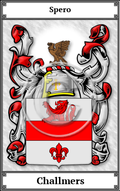 Challmers Family Crest Download (JPG)  Book Plated - 150 DPI