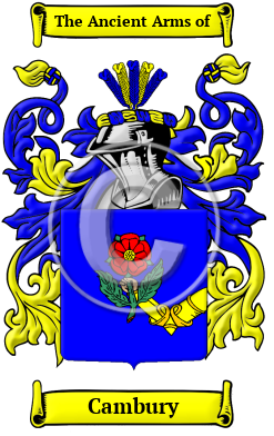 Cambury Family Crest/Coat of Arms