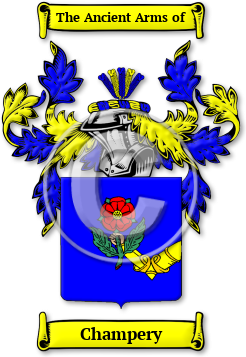Champery Family Crest Download (jpg) Legacy Series - 150 DPI