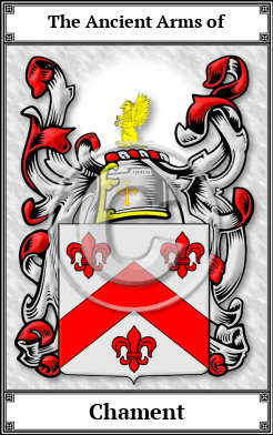 Chament Family Crest Download (JPG)  Book Plated - 150 DPI