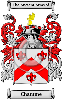 Chamme Family Crest/Coat of Arms