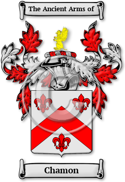 Chamon Family Crest Download (jpg) Legacy Series - 150 DPI