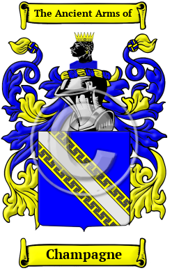 Champagne Family Crest Download (JPG) Heritage Series - 600 DPI