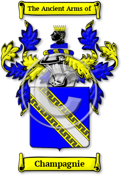 Champagnie Family Crest Download (jpg) Legacy Series - 150 DPI
