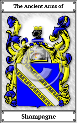 Shampagne Family Crest Download (JPG)  Book Plated - 150 DPI