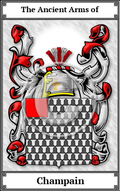 Champain Family Crest Download (JPG) Book Plated - 600 DPI