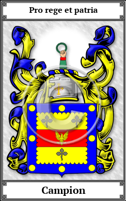 Campion Family Crest Download (JPG) Book Plated - 600 DPI