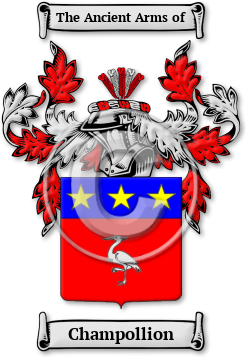 Champollion Family Crest Download (jpg) Legacy Series - 150 DPI