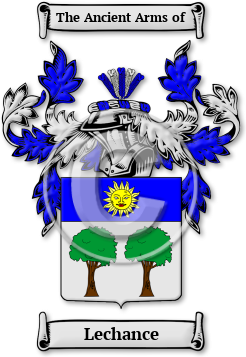 Lechance Family Crest Download (JPG) Legacy Series - 600 DPI