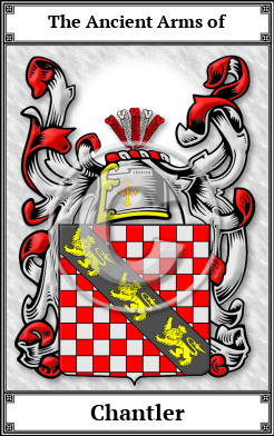 Chantler Family Crest Download (JPG)  Book Plated - 150 DPI