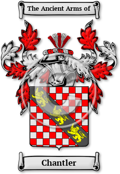 Chantler Family Crest Download (jpg) Legacy Series - 150 DPI