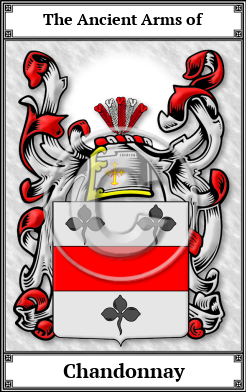 Chandonnay Family Crest Download (JPG)  Book Plated - 150 DPI