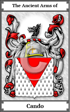 Cando Family Crest Download (JPG)  Book Plated - 150 DPI