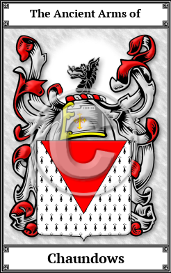 Chaundows Family Crest Download (JPG)  Book Plated - 150 DPI
