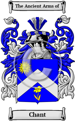 Chant Family Crest/Coat of Arms