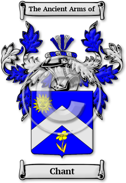 Chant Family Crest Download (jpg) Legacy Series - 150 DPI