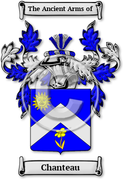 Chanteau Family Crest Download (JPG) Legacy Series - 600 DPI