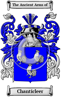 Chanticleer Family Crest Download (JPG) Heritage Series - 300 DPI