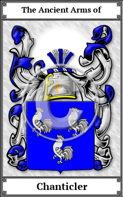 Chanticler Family Crest Download (JPG)  Book Plated - 150 DPI