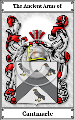 Cantmarle Family Crest Download (JPG)  Book Plated - 150 DPI