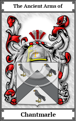 Chantmarle Family Crest Download (JPG)  Book Plated - 150 DPI