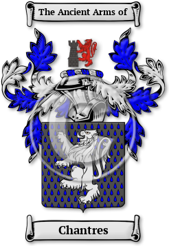 Chantres Family Crest Download (jpg) Legacy Series - 150 DPI