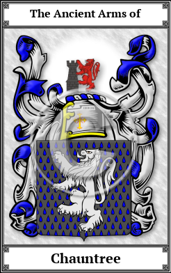 Chauntree Family Crest Download (JPG)  Book Plated - 150 DPI