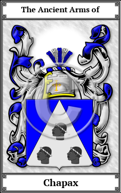 Chapax Family Crest Download (JPG) Book Plated - 600 DPI