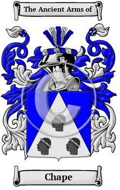 Chape Family Crest Download (JPG) Heritage Series - 600 DPI
