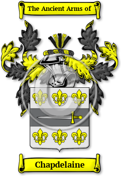 Chapdelaine Family Crest Download (jpg) Legacy Series - 150 DPI