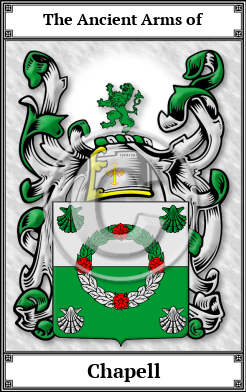 Chapell Family Crest Download (JPG)  Book Plated - 150 DPI