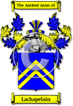 Lachapelain Family Crest Download (jpg) Legacy Series - 150 DPI