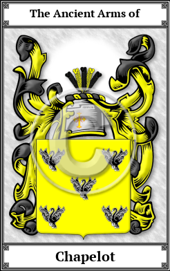 Chapelot Family Crest Download (JPG)  Book Plated - 150 DPI
