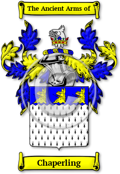 Chaperling Family Crest Download (jpg) Legacy Series - 150 DPI