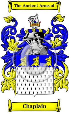 Chaplain Family Crest Download (JPG) Heritage Series - 600 DPI
