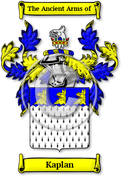 Kaplan Family Crest Download (JPG) Legacy Series - 600 DPI