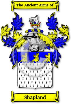Shapland Family Crest Download (jpg) Legacy Series - 150 DPI