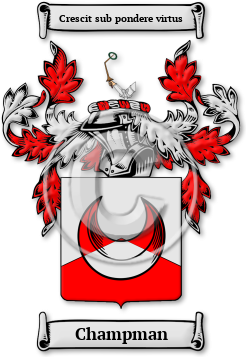 Champman Family Crest Download (jpg) Legacy Series - 150 DPI