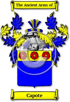 Capote Family Crest Download (jpg) Legacy Series - 150 DPI