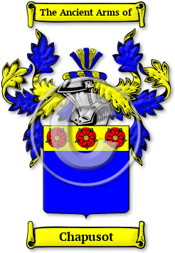 Chapusot Family Crest Download (jpg) Legacy Series - 150 DPI