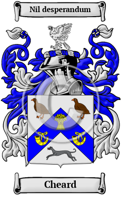 Cheard Name Meaning, Family History, Family Crest & Coats Of Arms