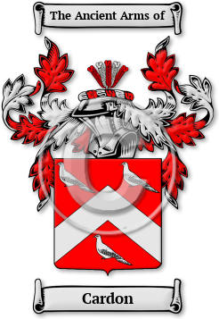 Cardon Family Crest Download (JPG) Legacy Series - 300 DPI