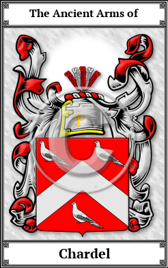 Chardel Family Crest Download (JPG)  Book Plated - 150 DPI