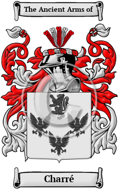 Charré Family Crest/Coat of Arms
